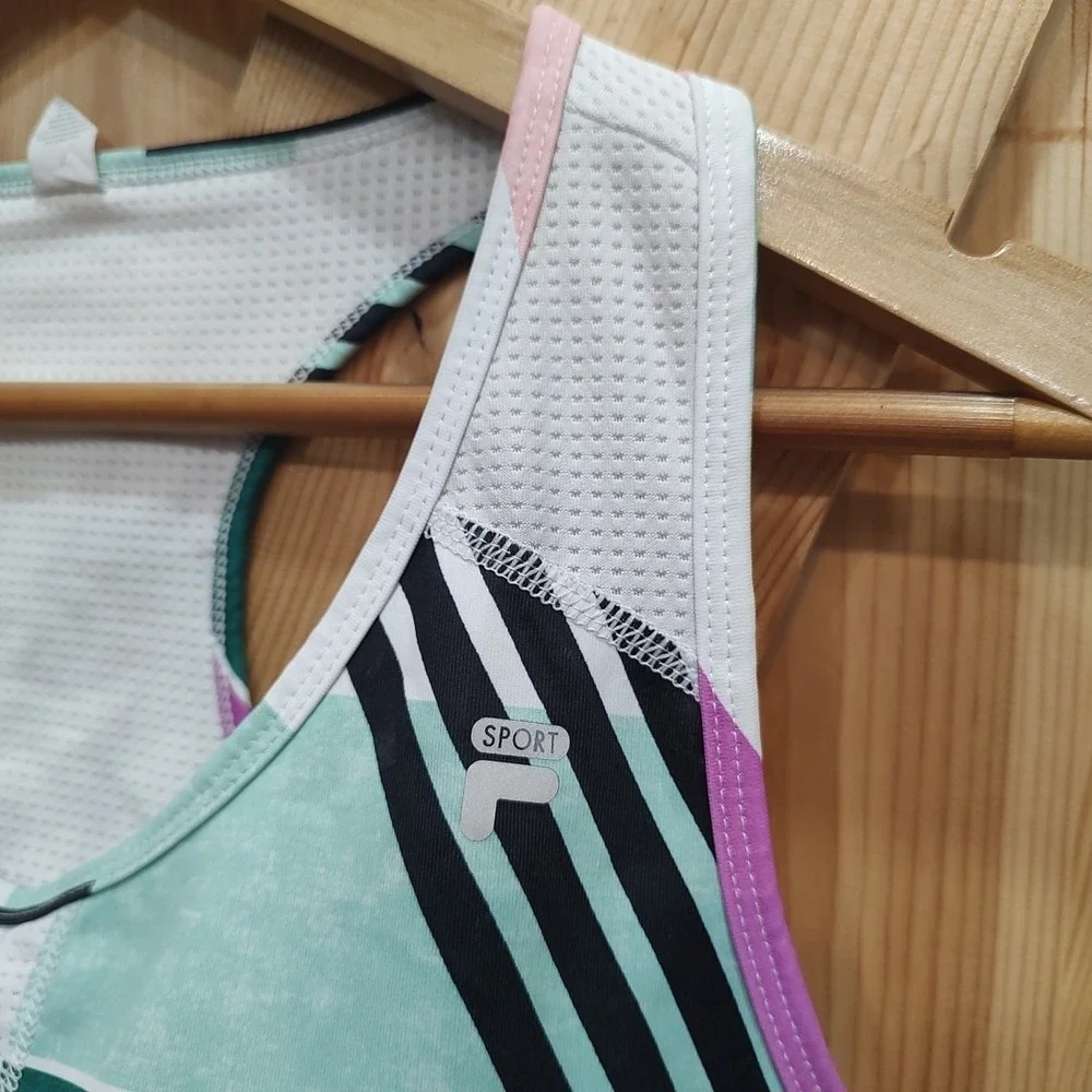 FILA PERFORMANCE SPORTS Bra Sz XL High Impact Racerback Running Workout Gym